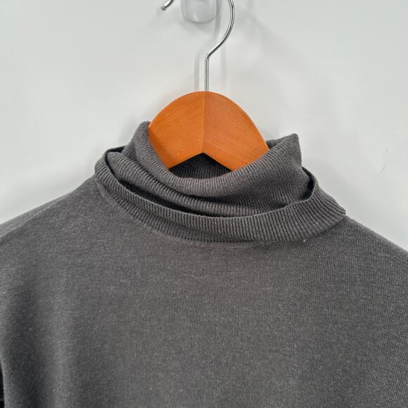 Jolie Gray Turtleneck Cashmere Blend Sweater // S - Picture 3 of 7
